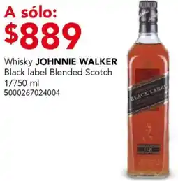 City Club Johnnie walker whisky black label blended scotch 1 oferta