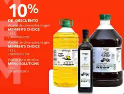 City Club Member's choice aceite de oliva extra virgen oferta
