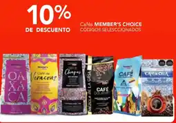 City Club Member's choice cafés códigos seleccionados oferta