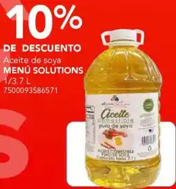 City Club Menú solutions aceite de soya oferta