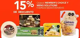 City Club Member's choice y menú solutions quesos oferta