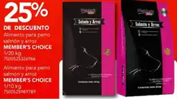 City Club Member's choice alimento para perro salmón y arroz oferta