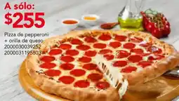 City Club Pizza de pepperoni + orilla de queso oferta