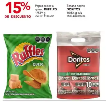 City Club Ruffles papas sabor a queso oferta