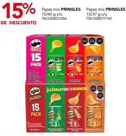 City Club Pringles papas mix oferta