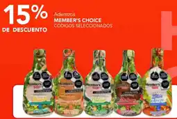 City Club Member's choice aderezos códigos seleccionados oferta