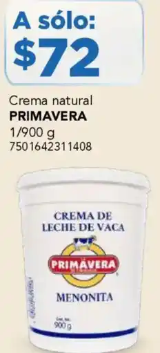 City Club Primavera crema natural oferta