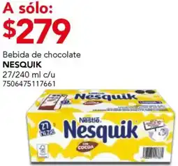 City Club Nestlé nesquik bebida de chocolate oferta