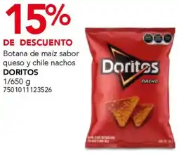 City Club Doritos botana de maíz sabor queso y chile nachos oferta