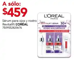 City Club L'oréal sérum para ojos y rostro revitalift oferta