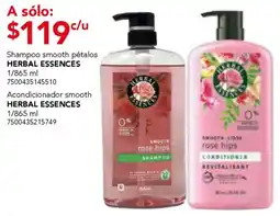 City Club Herbal essences shampoo smooth pétalos oferta