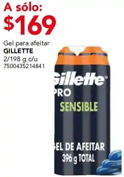 City Club Gillette gel para afeitar oferta