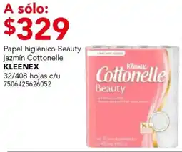 City Club Kleenex papel higiénico beauty jazmín cottonelle oferta