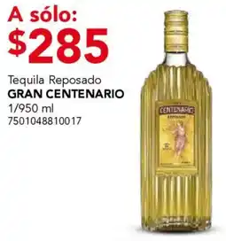 City Club Gran centenario tequila reposado oferta