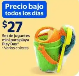 Walmart Play day set de juguetes mini para playa varios colores oferta