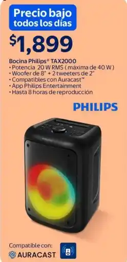 Walmart Philips bocina oferta