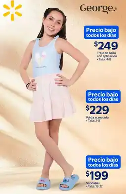 Walmart George traje de baño con aplicación oferta