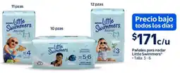 Walmart Little swimmers pañales para nadar oferta