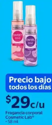 Walmart Cosmetic lab fragancia corporal oferta