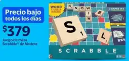 Walmart Scrabble de madera juego de mesa oferta