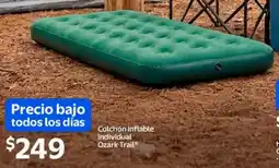 Walmart Ozark trail colchón inflable individual oferta