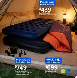 Walmart Colchón inflable matrimonial oferta