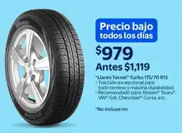 Walmart Llanta Tornel Turbo 175/70 R13 oferta