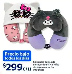 Walmart Cojín para cuello de memory foam + antifaz de viaje o capucha integrada oferta