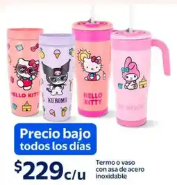 Walmart Termo o vaso con asa de acero inoxidable oferta