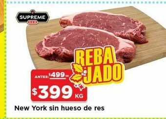HEB New york sin hueso de res oferta