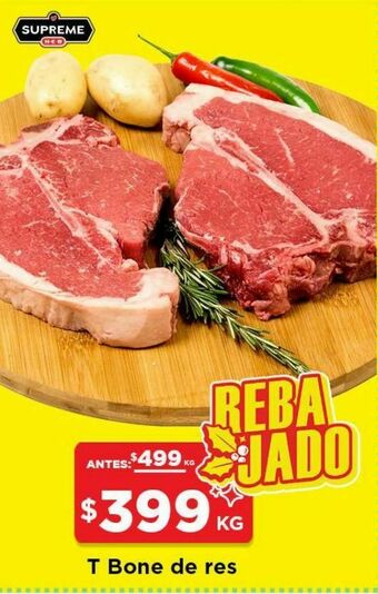 HEB Heb supreme t bone de res 1 kg oferta