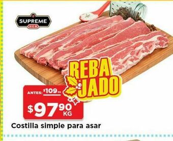 HEB Costillas simple para asar oferta