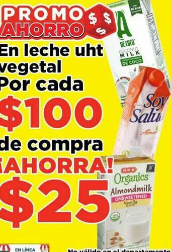HEB Leche vegetal oferta