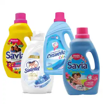 Alsuper Suavizante ·suavitel bouquet lilis 2.8lts ó ·savia floral 2.8lts ó ·ensueño color 2.8lts a escoger oferta
