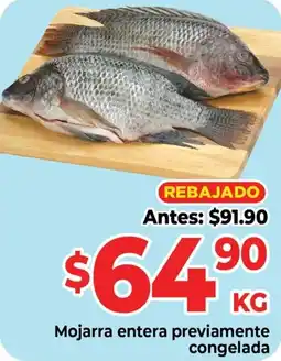HEB Mojarra entera previamente congelada oferta
