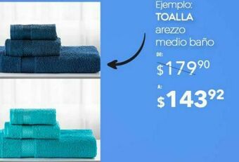 DelSol Toalla arezzo medio baño oferta