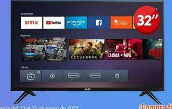 Woolworth Pantalla smart tv ghia 32" oferta