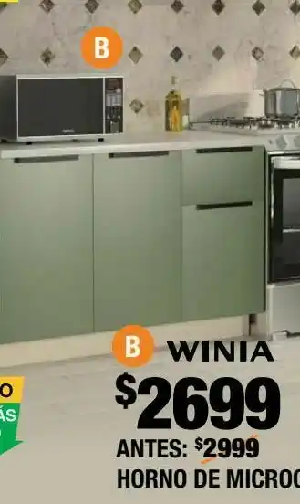 The Home Depot Microondas chef mexicano 31 winia 51.5 x 30.4 x 37.6 cm oferta