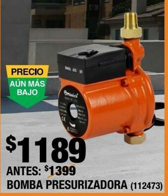 The Home Depot Bomba de agua presurizadora 127 volts 35 l/min oferta
