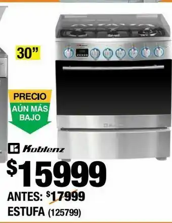 The Home Depot Estufa de piso 30 pulgadas oferta