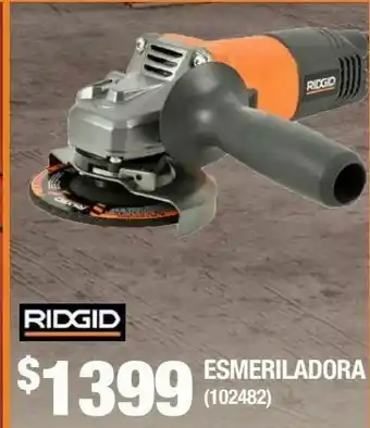 The Home Depot Esmeriladora angular ridgid 1 velocidad 960 watts oferta