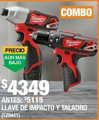 The Home Depot M12 combo taladro rotomartillo y atornillador impacto 12v con 2 baterías comp 1.5ah, cargador, bolsa oferta