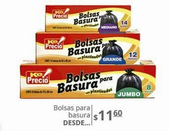 La Comer Bolsas para basura ke precio oferta