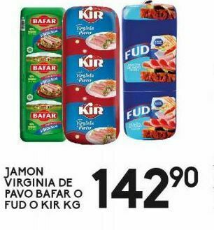 Alsuper Jamón virginia bafar oferta