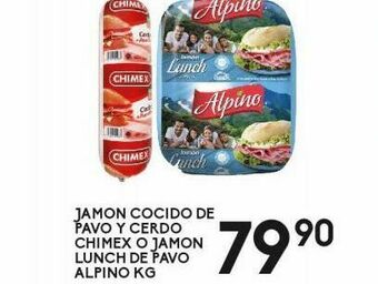Alsuper Jamón de pavo chimex oferta