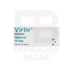 Farmacias Bazar VIRLIX 10MG 20 TABLETAS oferta