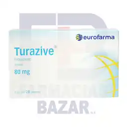Farmacias Bazar TURAZIVE 80MG 28 TABLETAS oferta