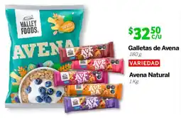Soriana Mercado Valley Foods galletas de avena/avena natural oferta