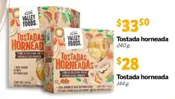 Soriana Mercado Valley Foods tostada horneado oferta