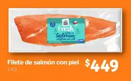 Soriana Mercado Valley Foods filete de salmón con piel oferta